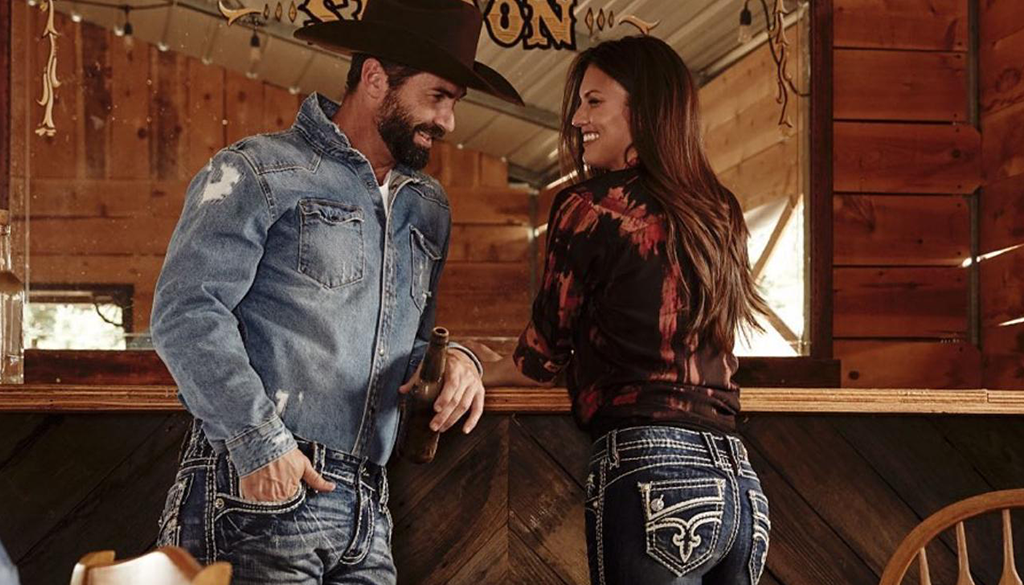 Rock revival jeans with cowboy boots discount