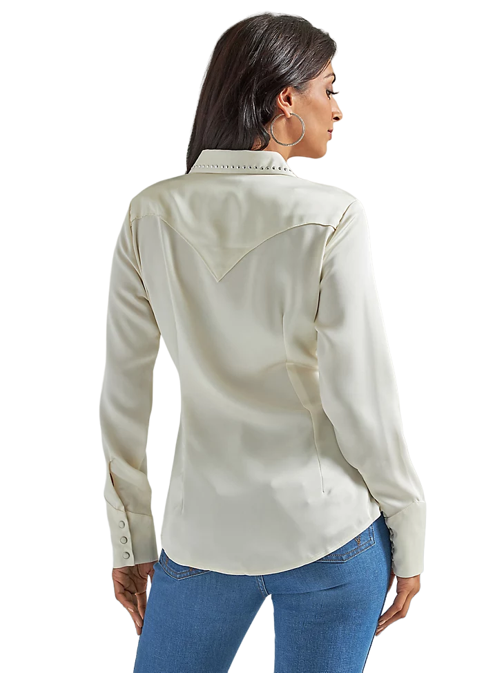 Wrangler Women's Retro Satin Western Shirt