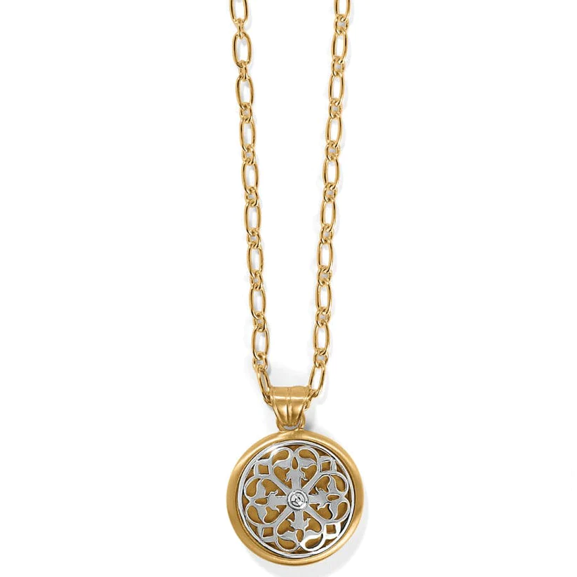 Brighton Women's Ferrara Two Tone Luce Large Pendant Necklace