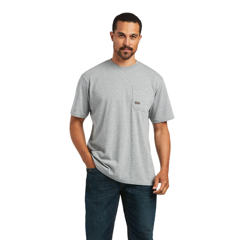 Ariat Men's Rebar Cotton Strong Mexican Grey Shirt