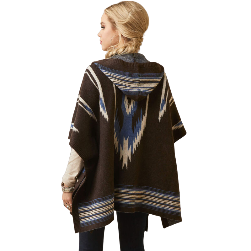 Ariat Women's Shave Chocolate Chimayo Poncho