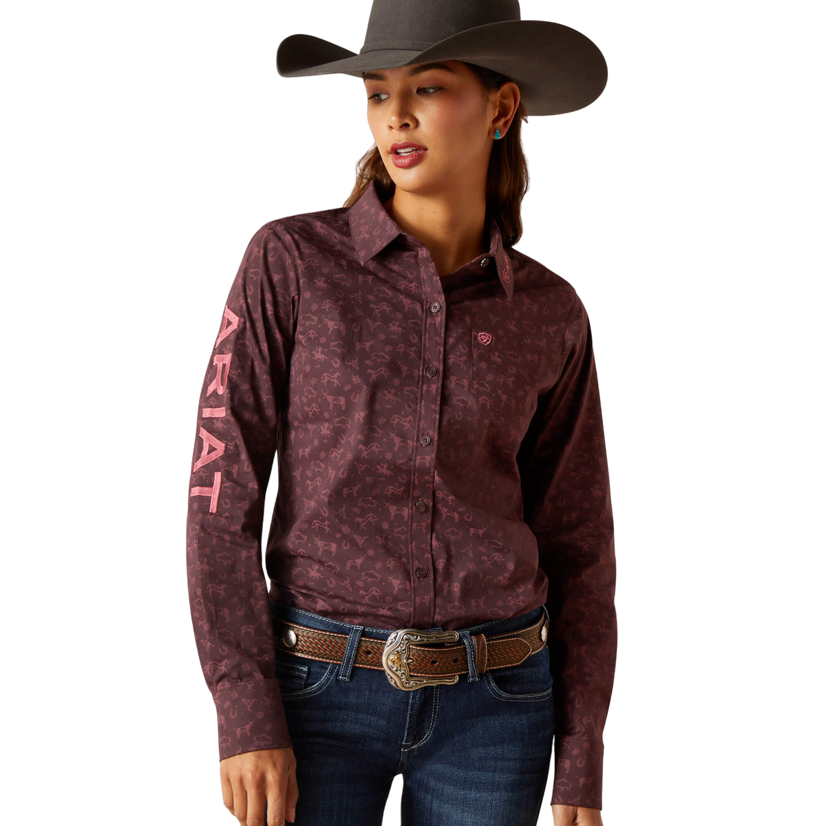 Ariat Women's Wrinkle Resist Team Kirby Stretch Shirt