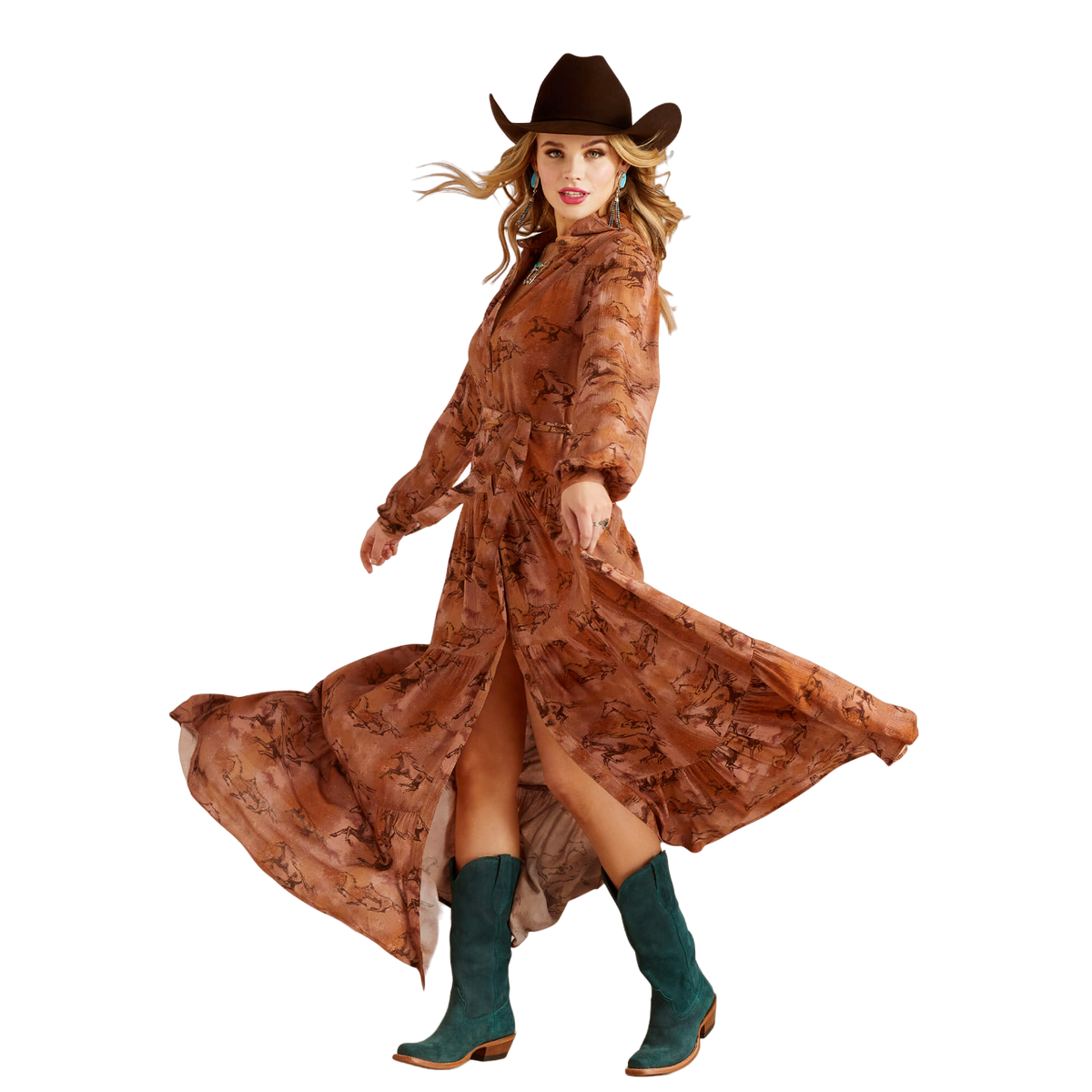 Ariat Women's Gallop Away Maxi Dress