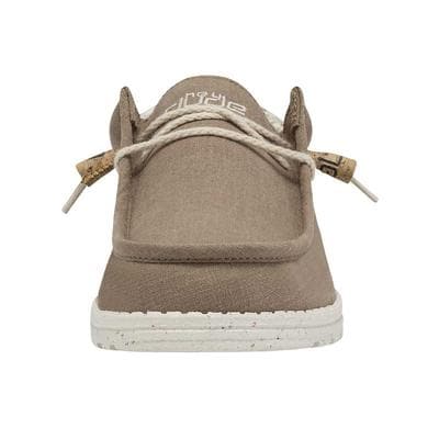 Hey Dude Men's Wally Linen Natural Clay Slip On Shoe