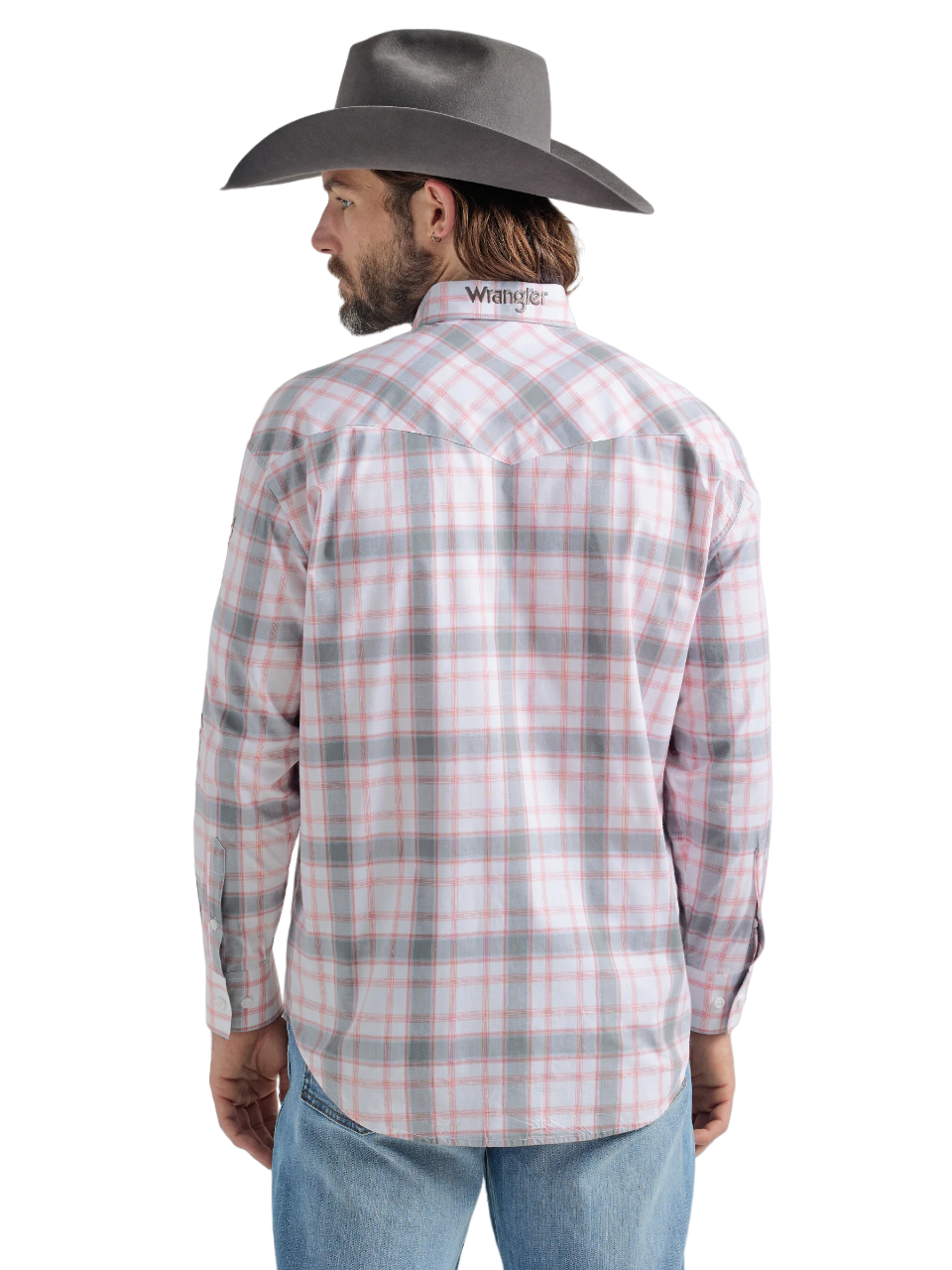 Wrangler Mens Logo Button Down Shirt - Big