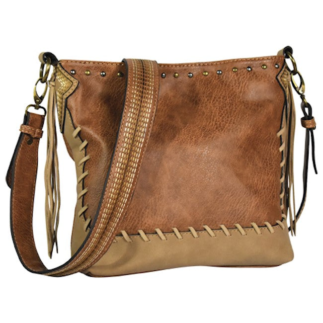 Justin Women's Crossbody Chestnut Stitch Bag