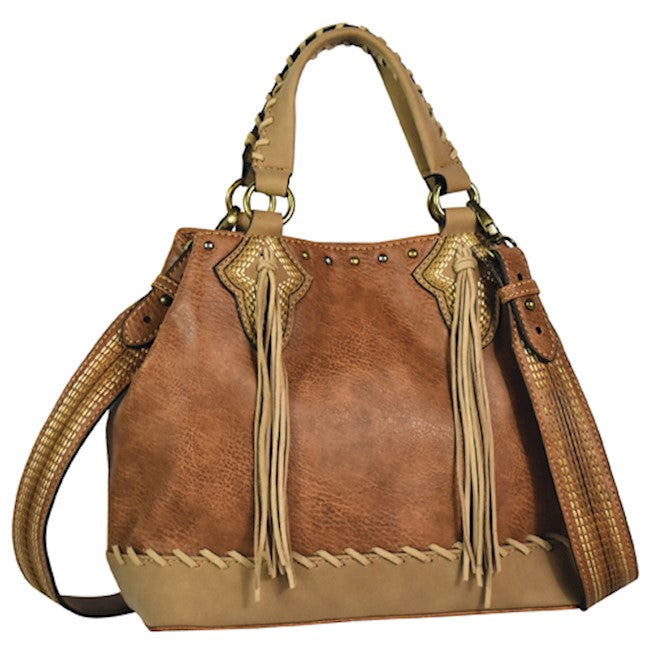 Justin Women's Chestnut Stitch Small Tote Bag