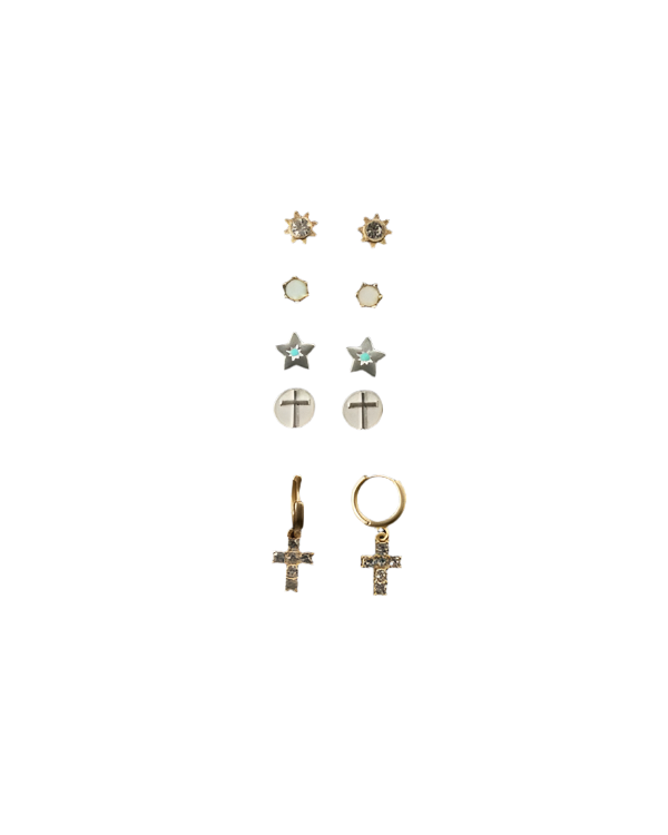 Blazin Roxx Women's 5 Piece Earring Multicolor Set