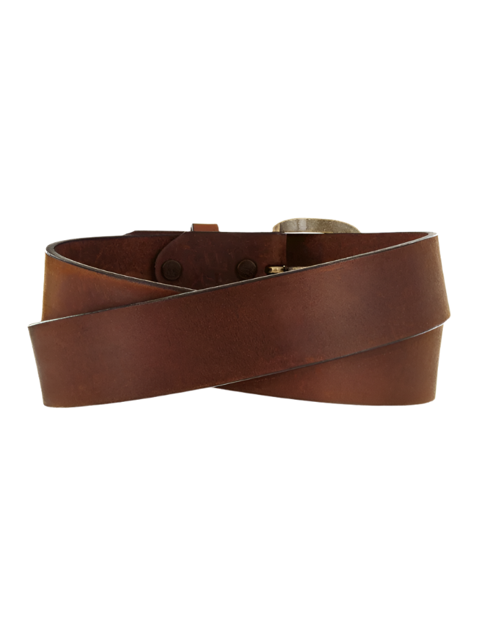 Justin Men's Work Basic Leather Bark Black Belt