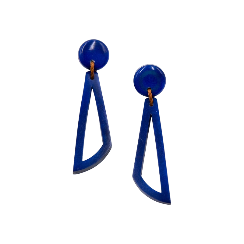 Tagua Women's Paula Royal Blue Earrings