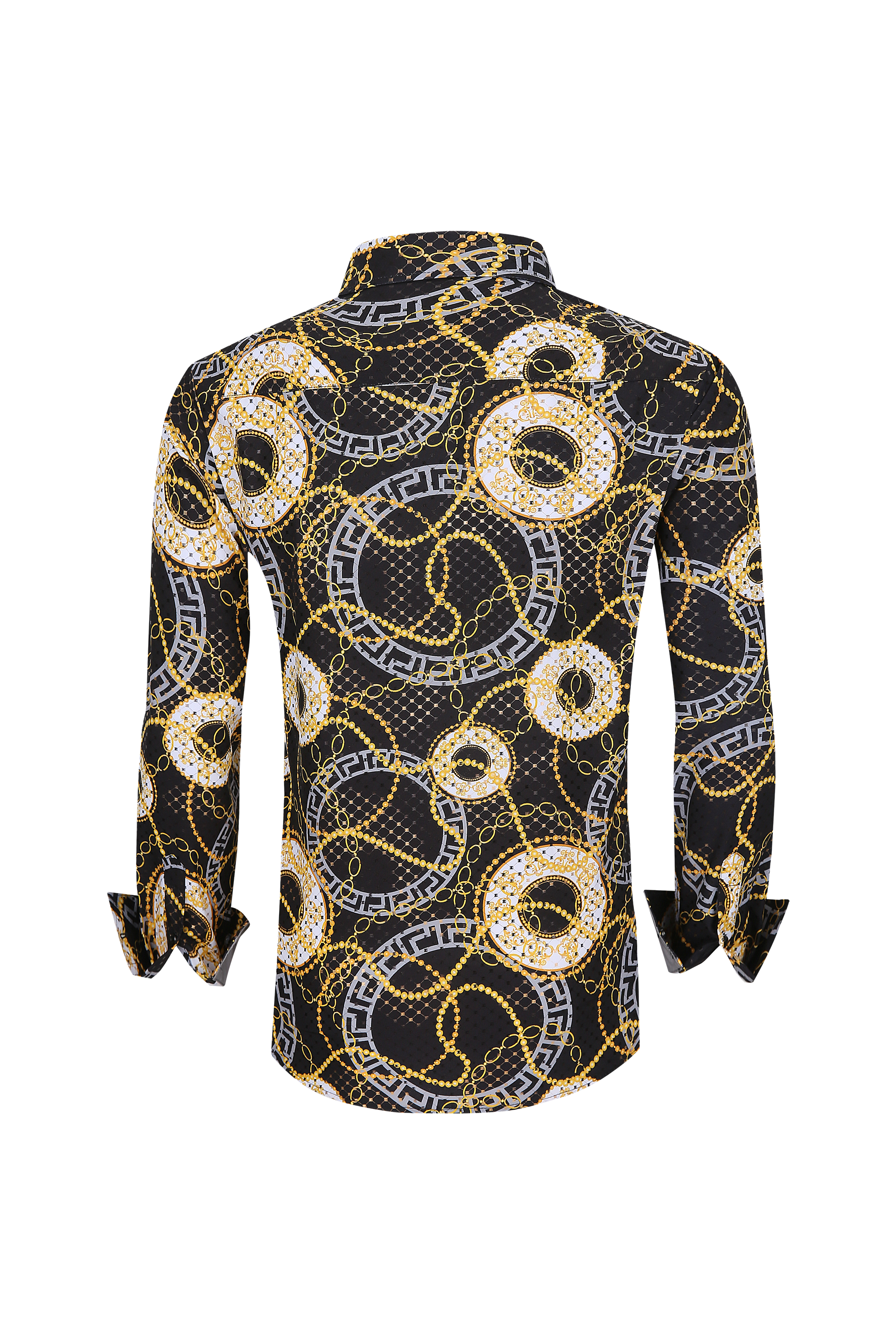 Avalon Men’s Western Slim Fit Circle Printed Shirt