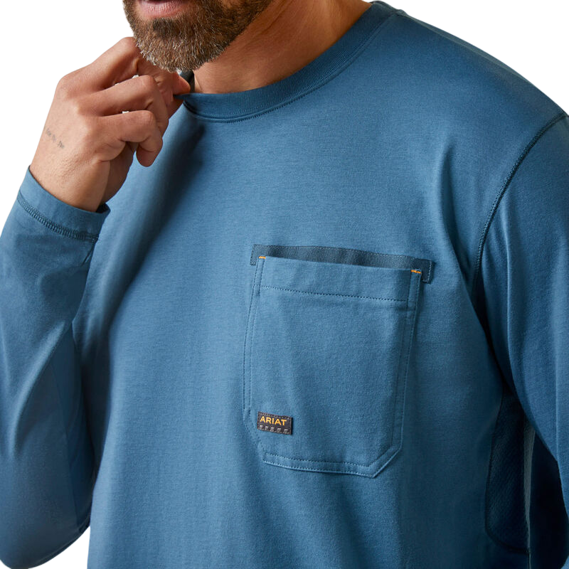 Ariat Clothing Men's Rebar Workman Blueprint Shirt