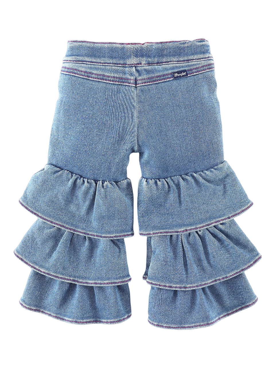 Wrangler Infant Girl's Tiered Flare Makenna Blue Jeans