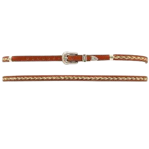 M&F Unisex Western Horsehair Inlay Brown Hatband