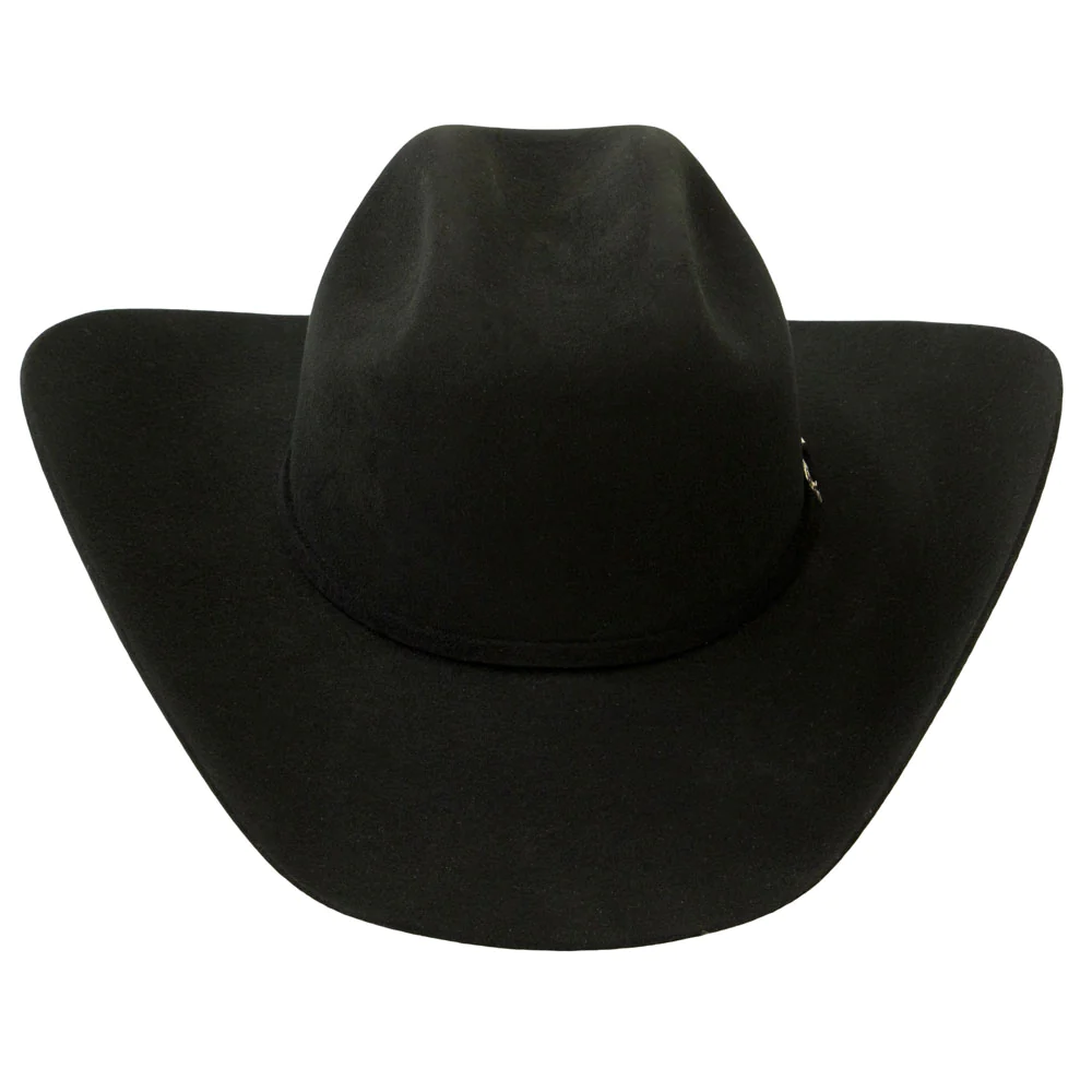 Milano Men's Black 3x Felt Hat