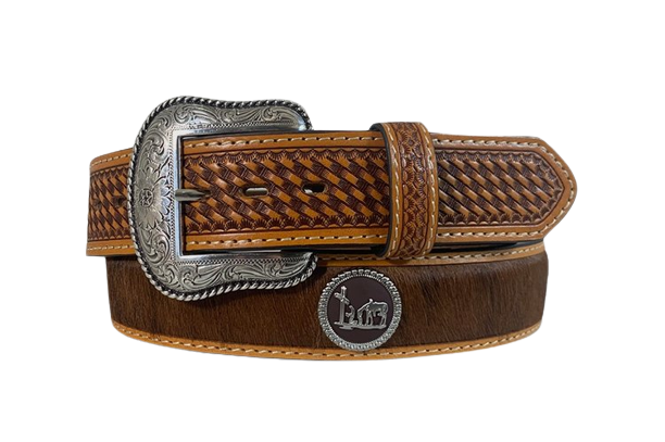 Gem Dandy Men's Brown Cowboy Pride Belt
