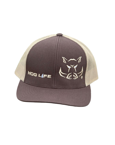 Hog Life Men´s Brown Mesh Cap