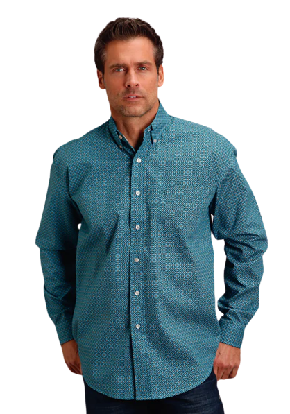 Stetson Apparel Men's Four-Leaf Foulard Shirt