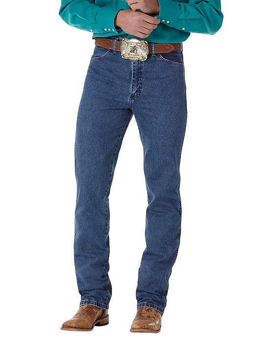 Wrangler Men's Cowboy Slim Fit Stone Washed Jeans