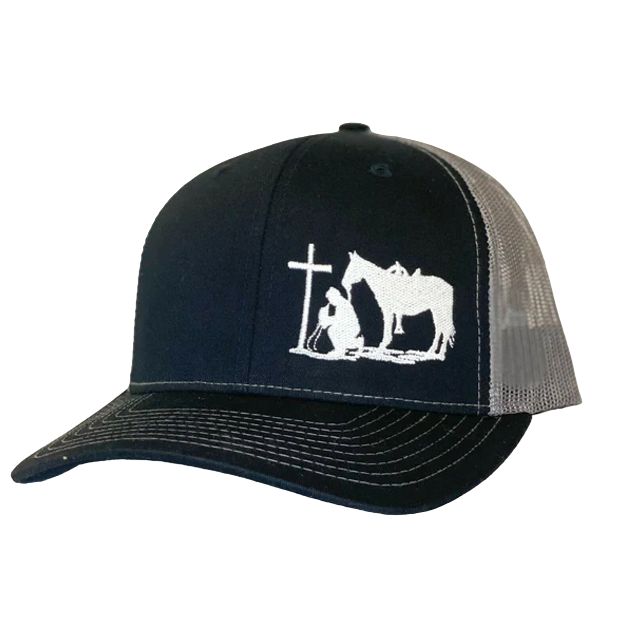 Dally Up Men's Black Cowboy Praying Cap