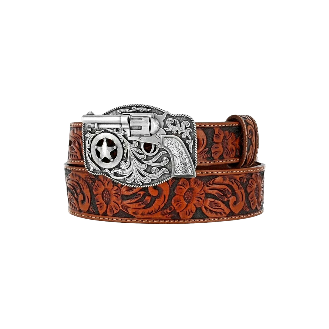 Justin Brand Youth Unisex Lil Trigger Peanut Brown Belt