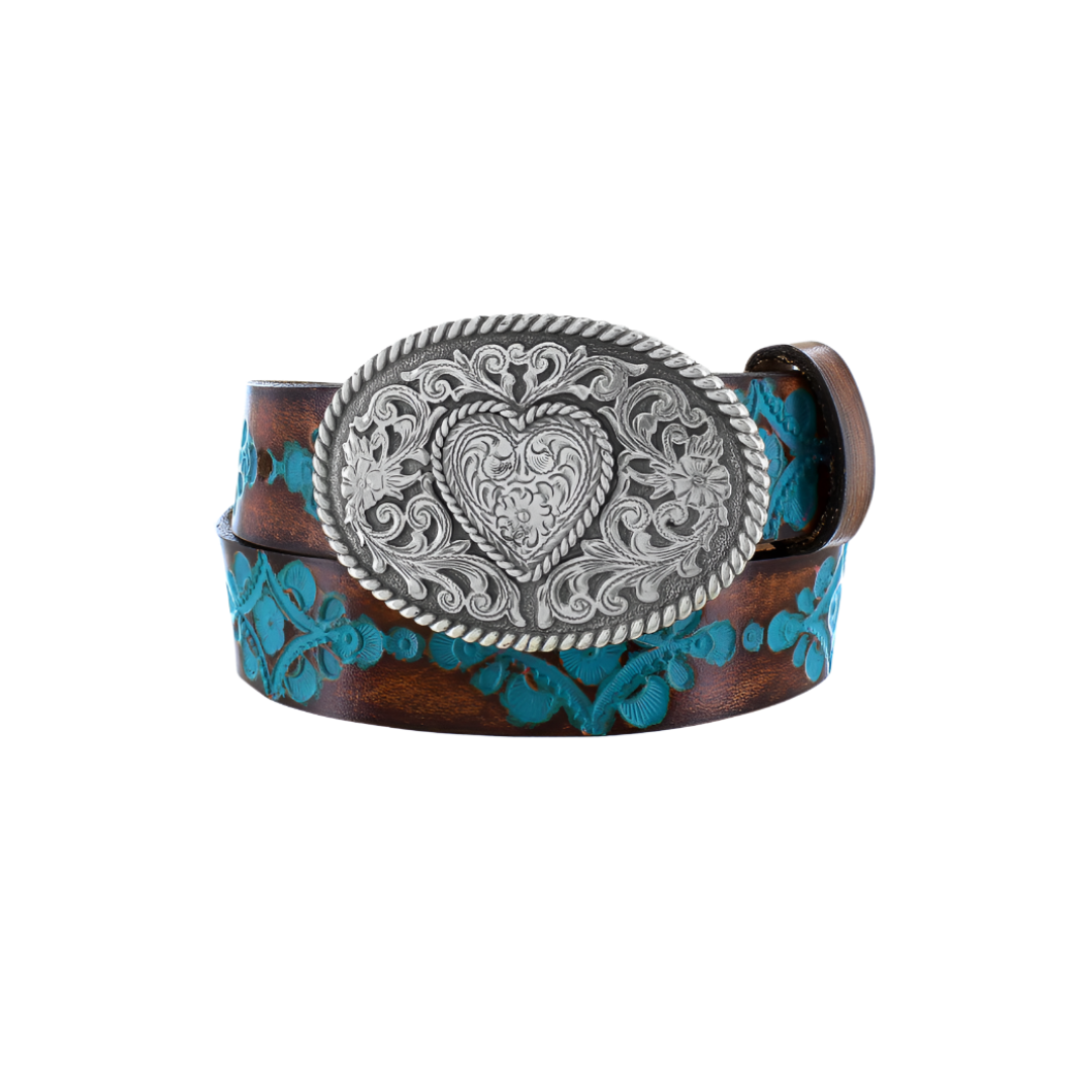 Justin Brand Youth Girl's Hearth Turquoise Belt