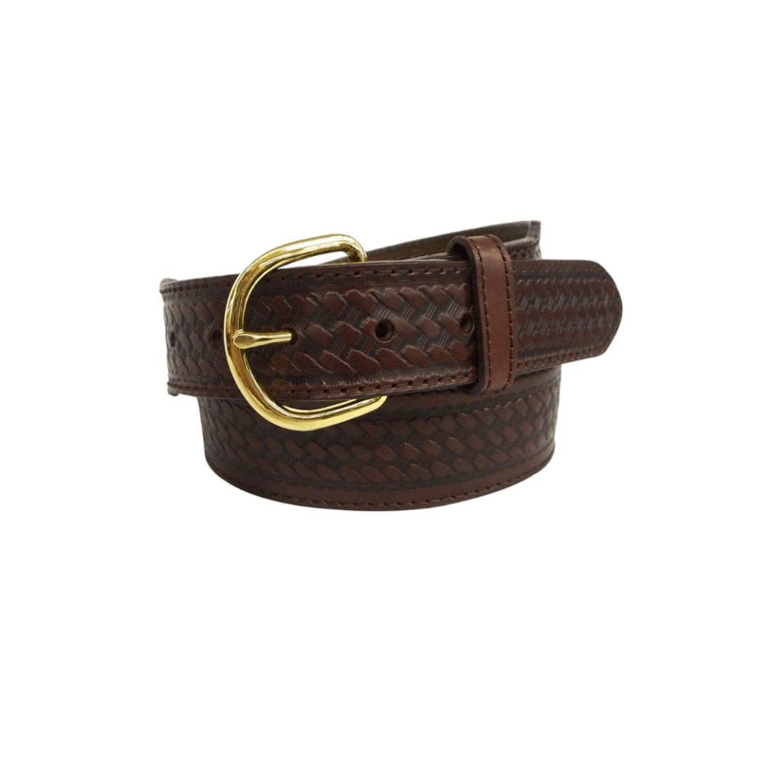 Gem Dandy Men's Basket Weave Brown Belt