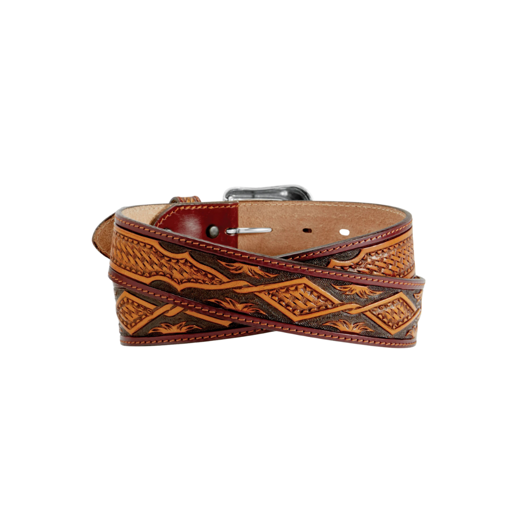 Tony Lama Men's Clayton Leather Tan Belt