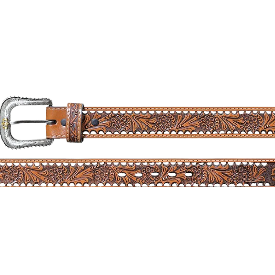 Stetson Unisex Oakley Western Brown Belt