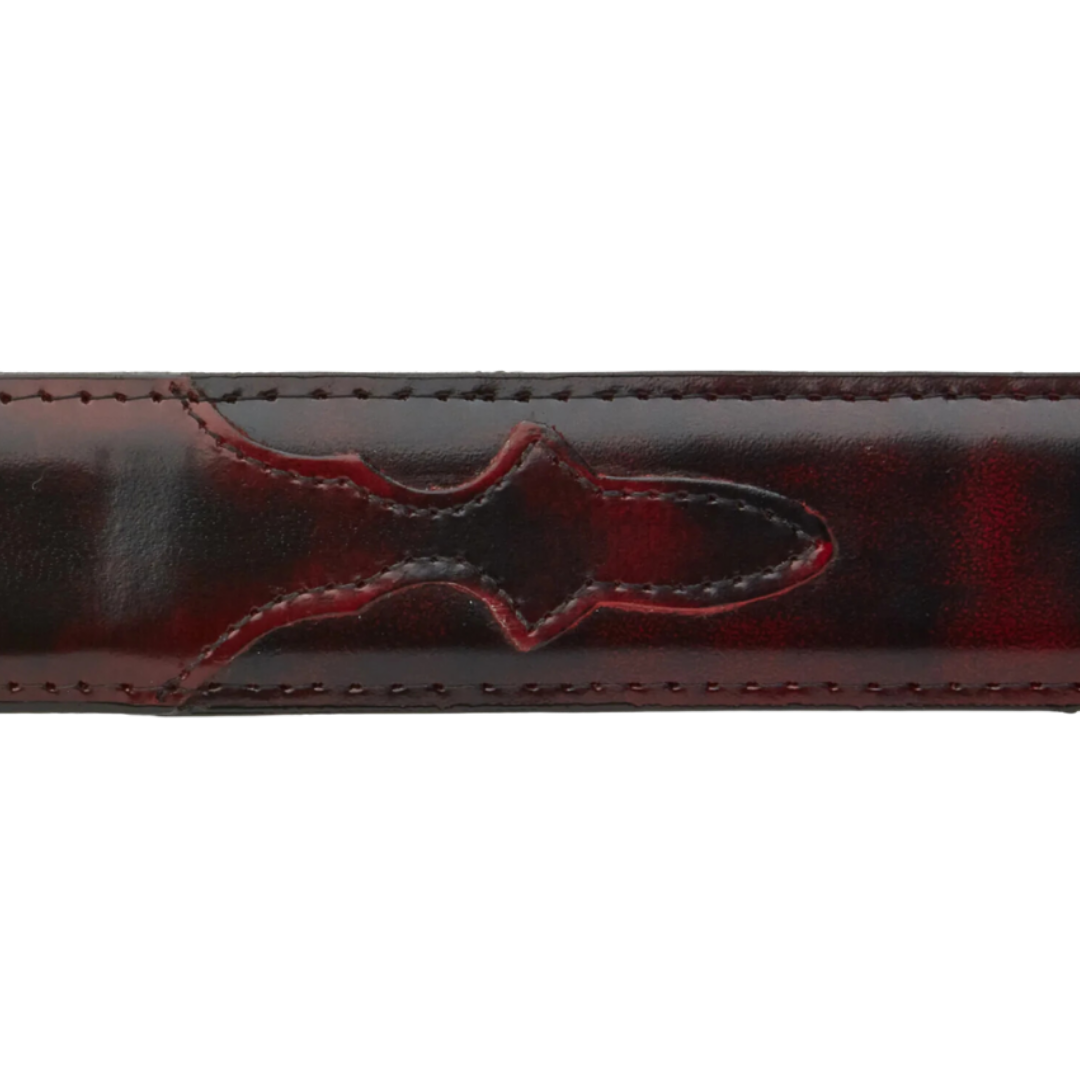 Lucchese Men's Cherry Goat Black Belt