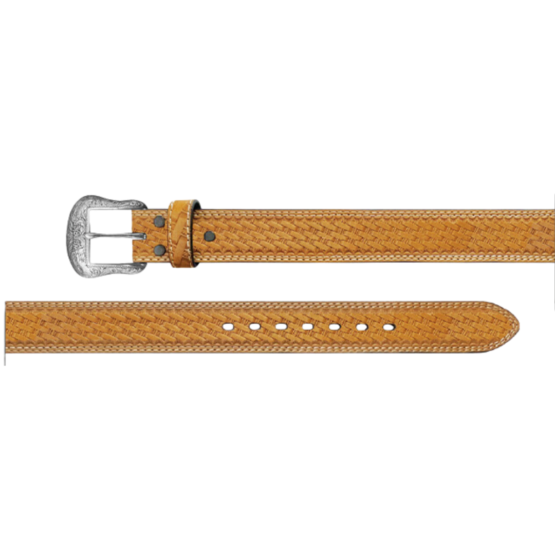 Gem Dandy Men's Wrangler Basket Weave Tan Belt