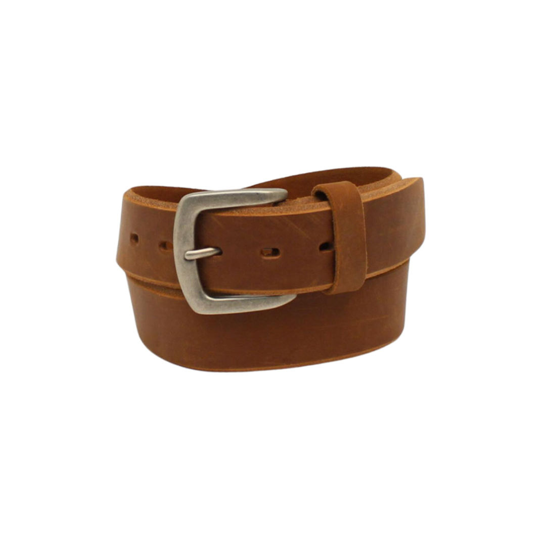 Ariat Men's Beveled Edge Leather Brown Belt