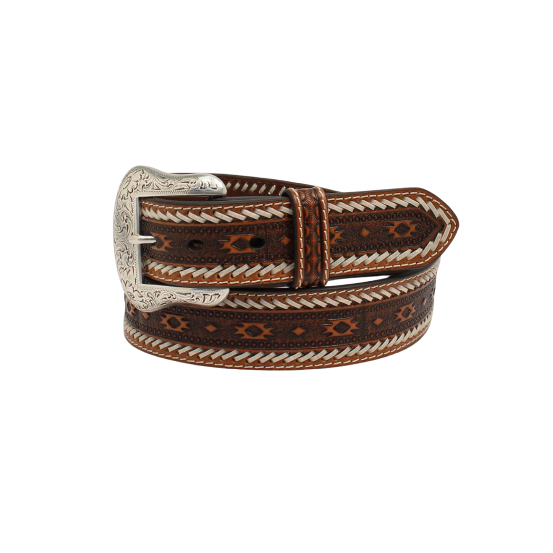 Ariat Men's Southwest Buckstitch Brown Belt