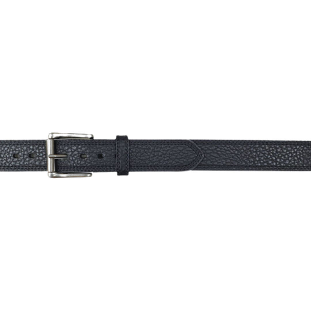Gem Dandy Men's Roper Pebble Grain Black Belt