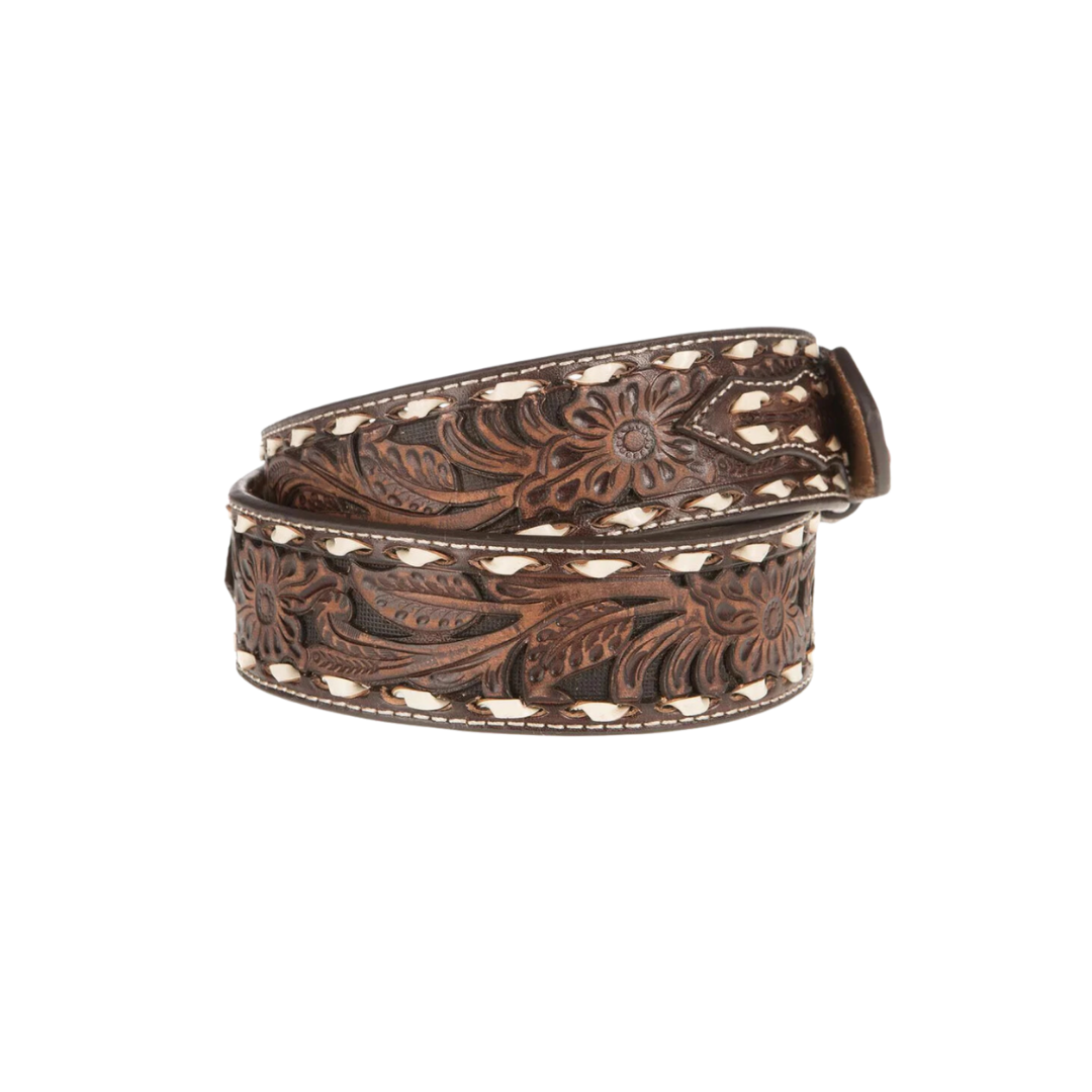 Ariat Men's Floral Brown Belt