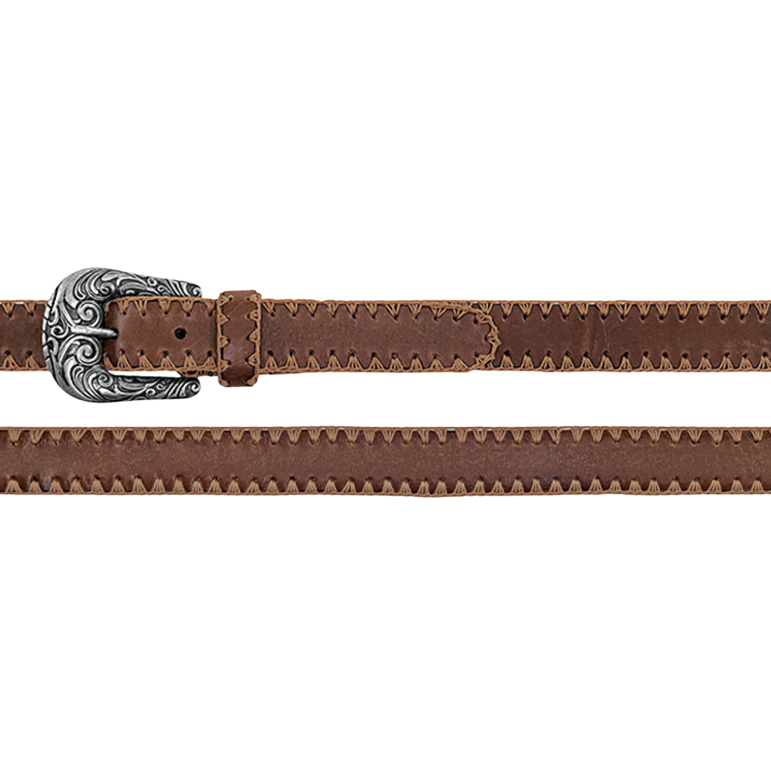 Gem Dandy Women's Rock Bridle Crochet Brown Belt