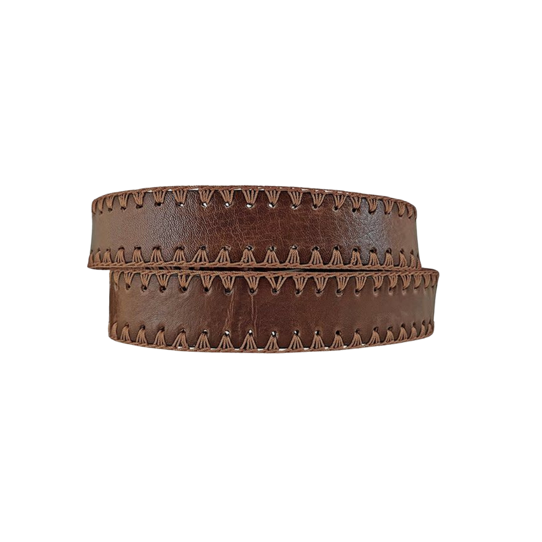 Gem Dandy Women's Rock Bridle Crochet Brown Belt