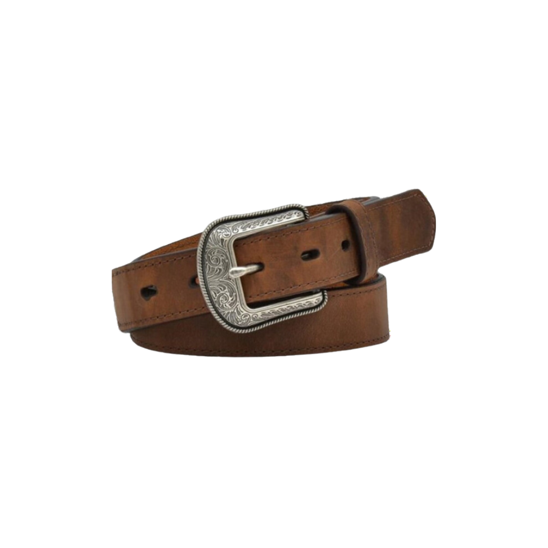 3D Youth Boy's Classic Smooth Western Brown Belt