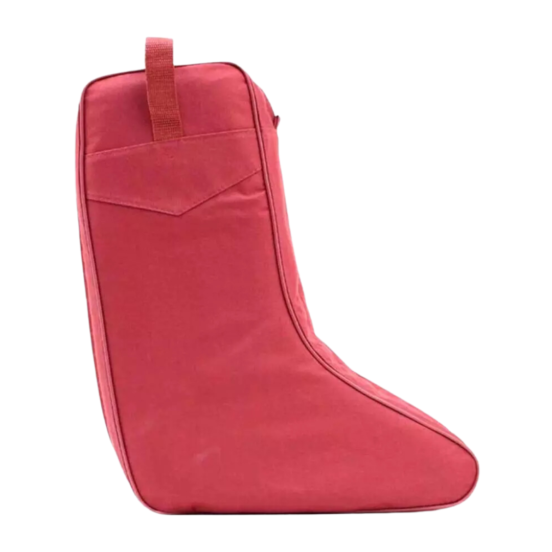 M&F Unisex Twin Zipper Burgundy Boot Bag