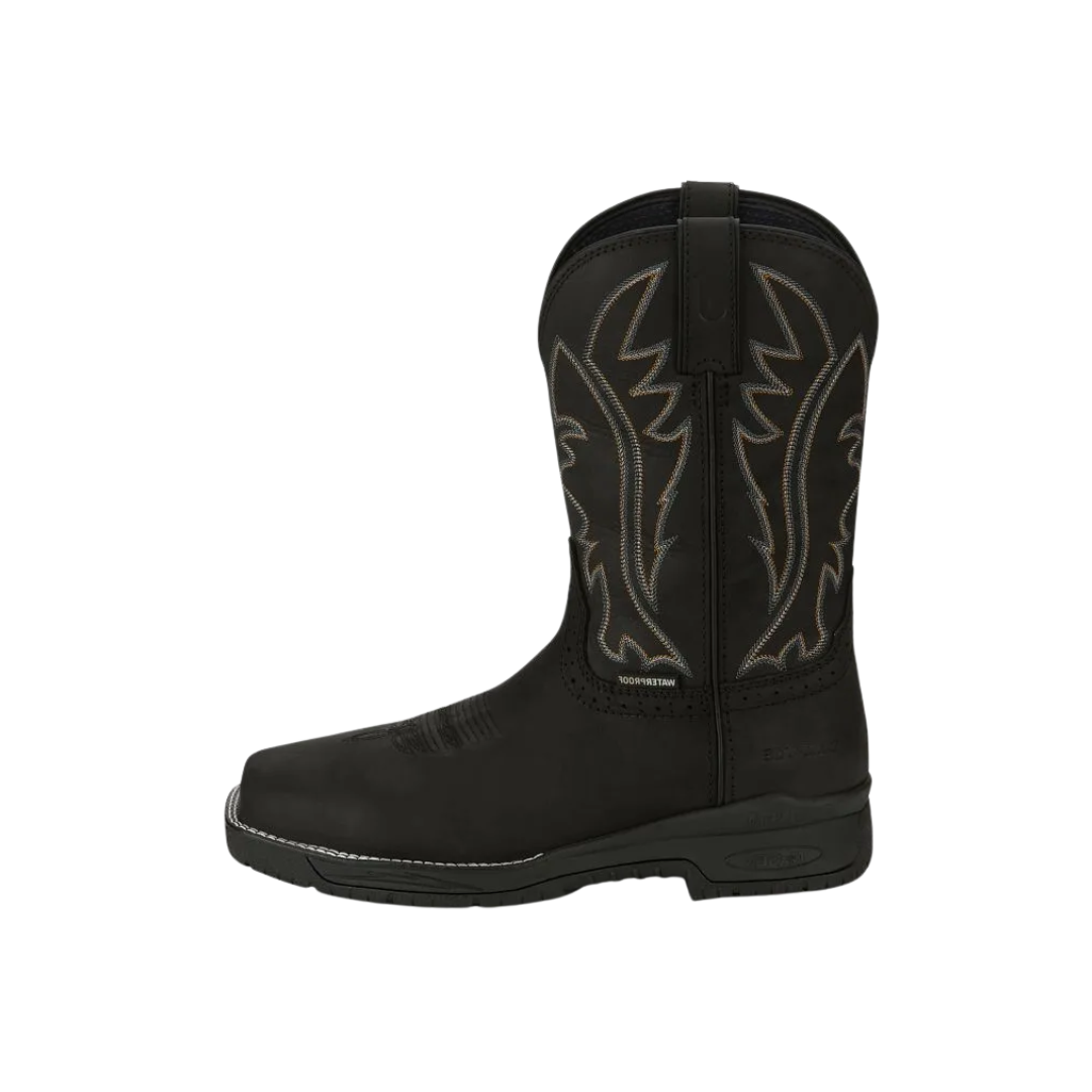 Justin Men's Waterproof Nano Commander Work Black Boots