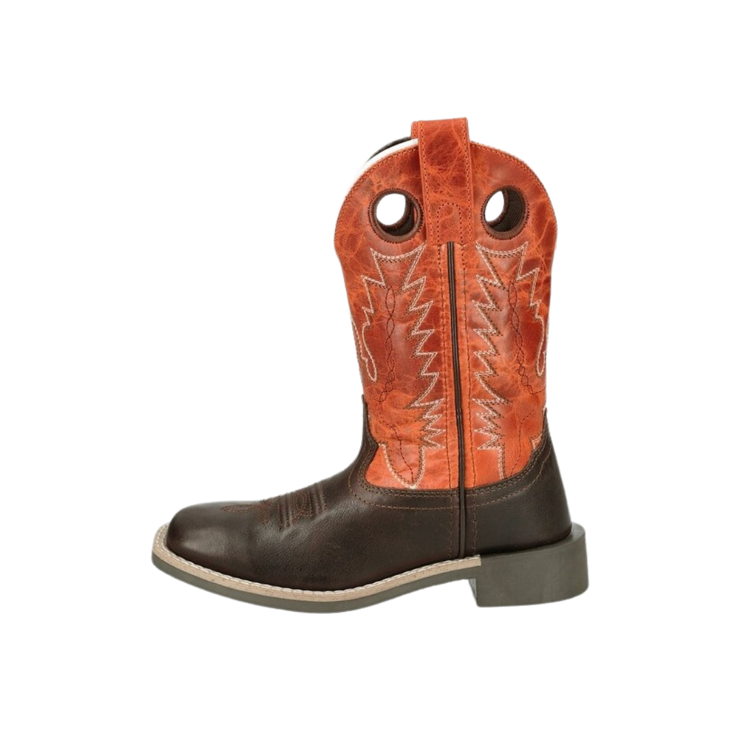 Smoky Mountain Youth Boy's Leather Dusty Chocolate Burnt Orange Boots