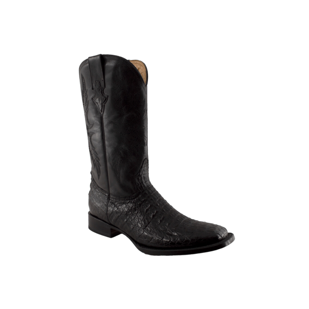 International M Men's Caiman Lomo Square Black Boots