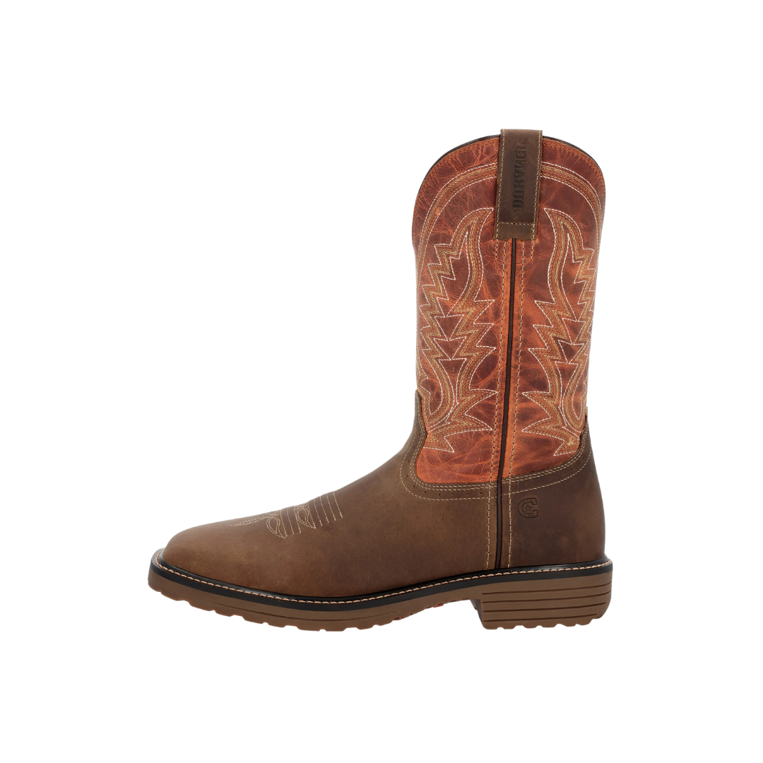 Durango Men's Workhorse Saddle Rusty Blaze Tan Boots