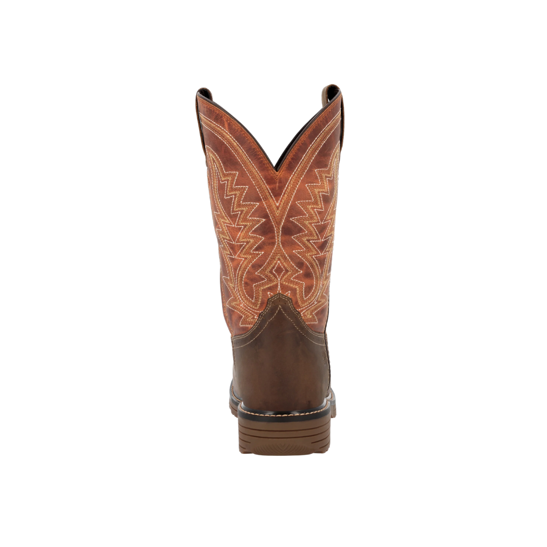 Durango Men's Workhorse Saddle Rusty Blaze Tan Boots
