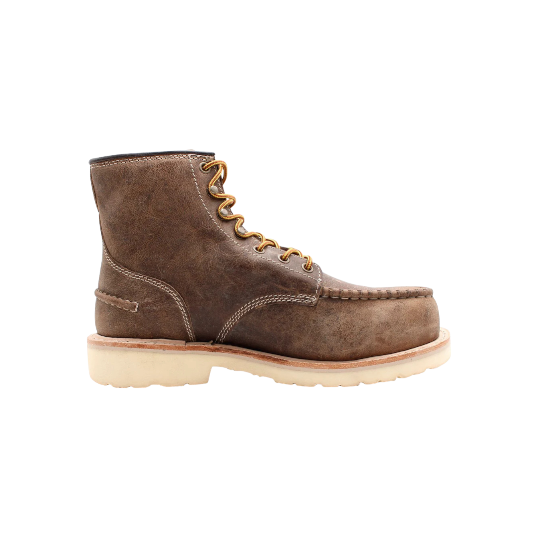 Laforst Men's Work 6 Composite Safety Brown Boots