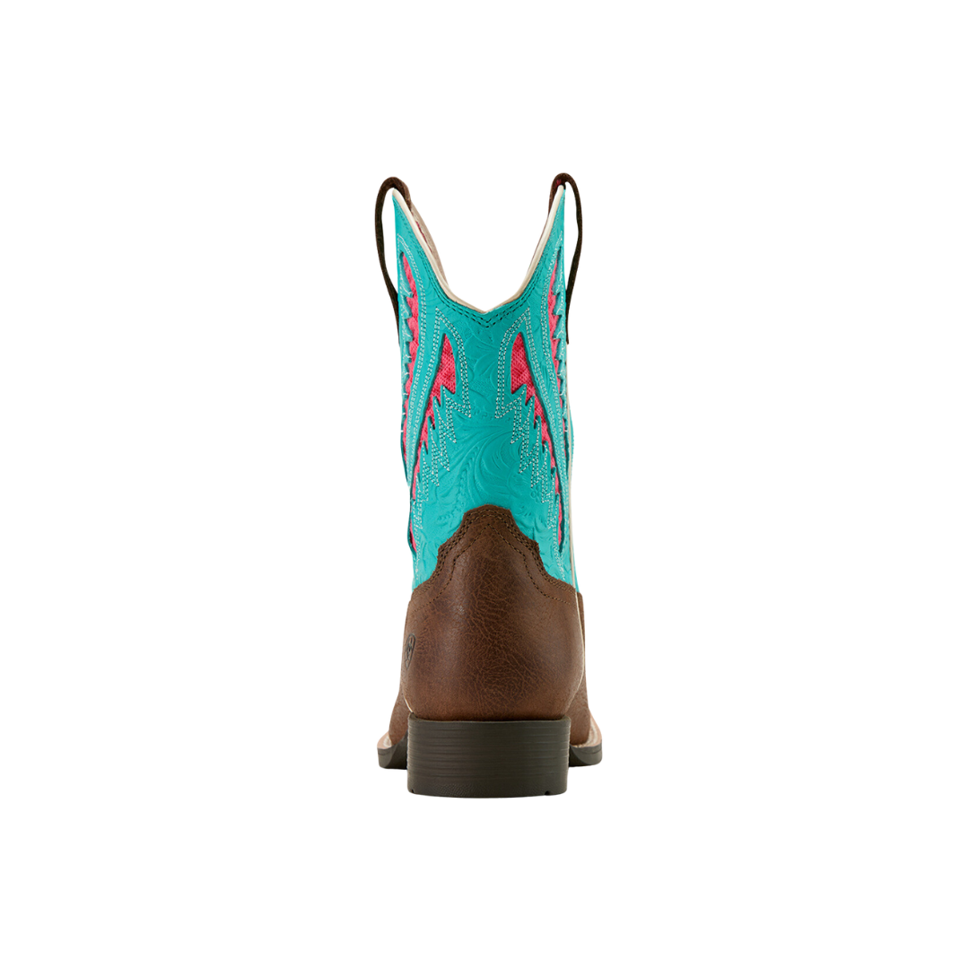 Ariat Toddler Unisex Quickdraw Rich Clay Turquoise Boots