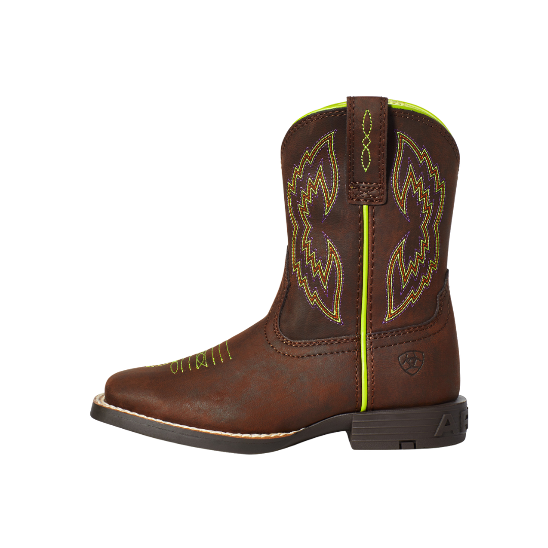 Ariat Toddler Boy's Dash Carafe Cowboy Brown Boots