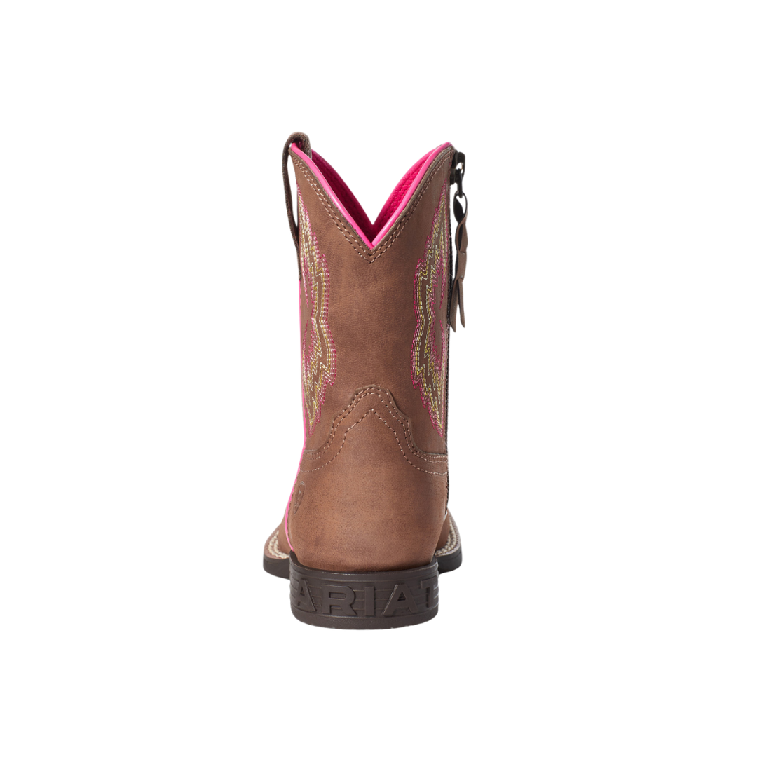 Ariat Toddler Girl's Dash Western Cowboy Brown Boots