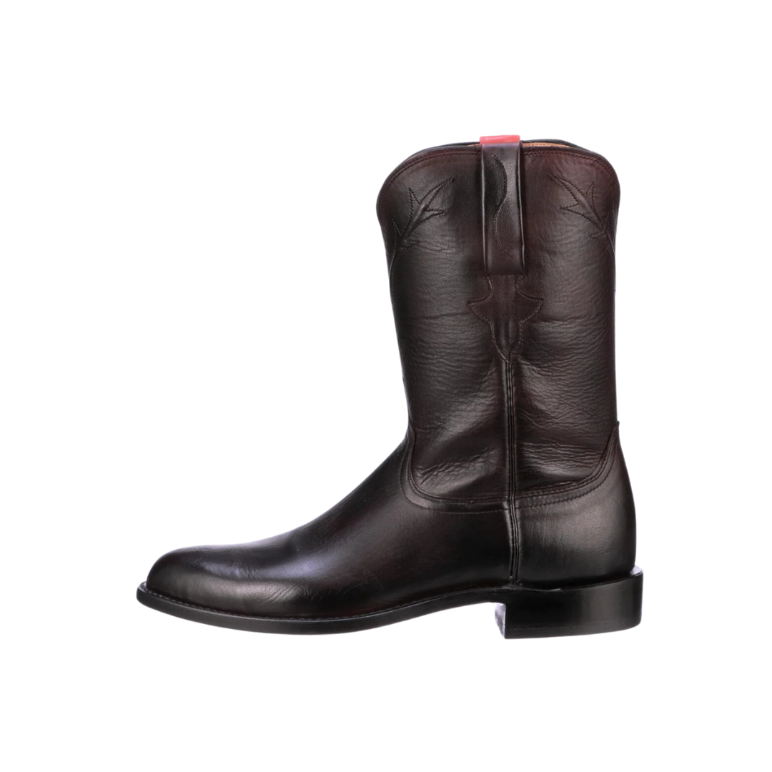 Lucchese Men's Kennedy Roper Black Cherry Boots
