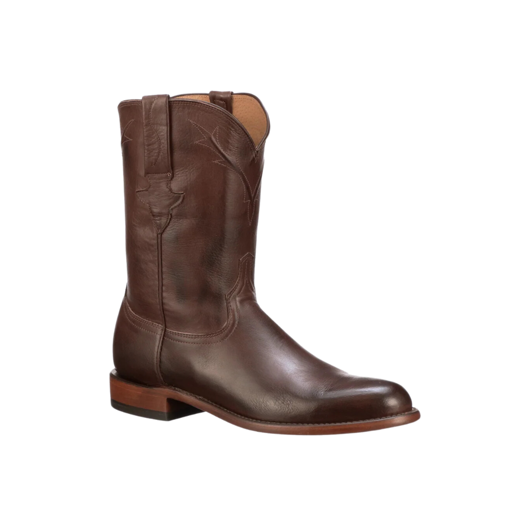 Lucchese Men's Kennedy Roper Whiskey Boots